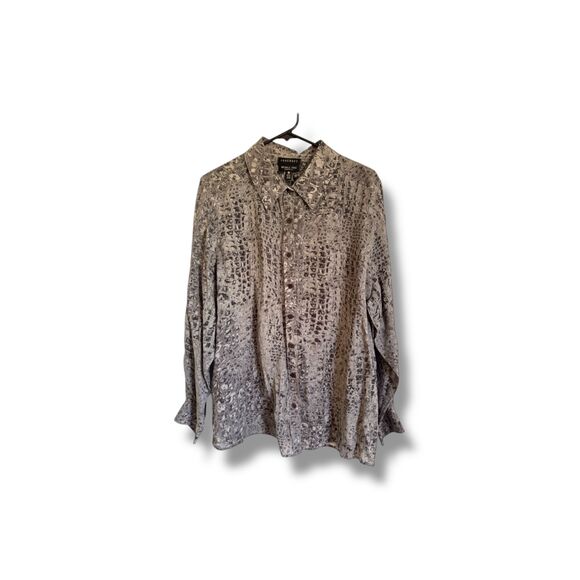 NEW Foxcroft Women's 100% Tencel Grey Wrinkle Free Shaped Fit Button Up Shirt sz - Picture 6 of 6